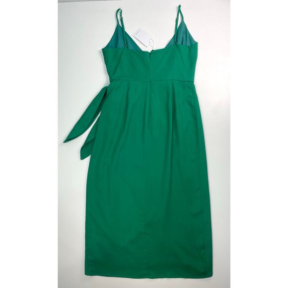 Lovers + Friends Green Faux-Wrap Midi Dress NWT Size M - Picture 4 of 9